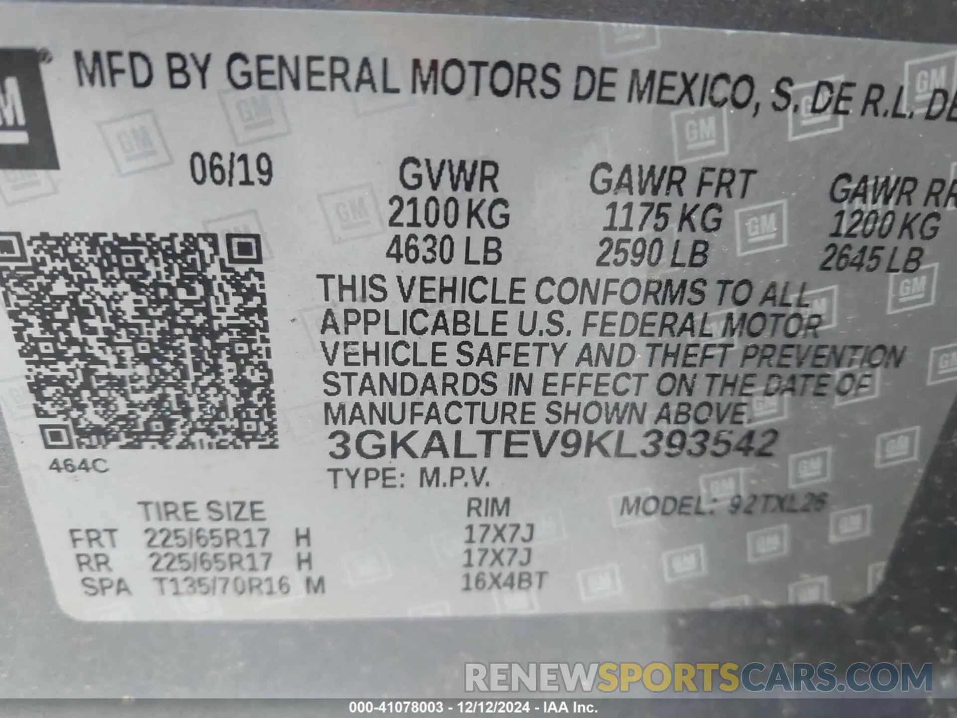 9 Фотография поврежденного автомобиля 3GKALTEV9KL393542 GMC TERRAIN 2019