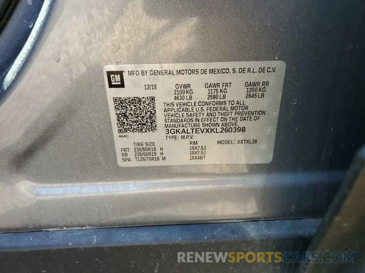 13 Фотография поврежденного автомобиля 3GKALTEVXKL260398 GMC TERRAIN 2019