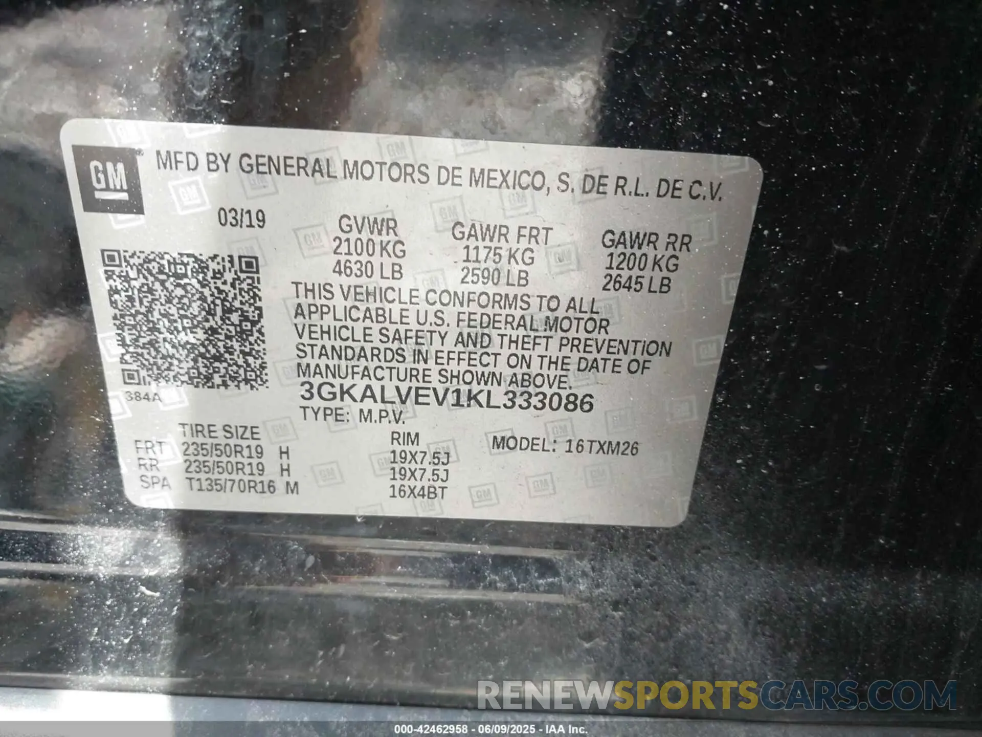 9 Фотография поврежденного автомобиля 3GKALVEV1KL333086 GMC TERRAIN 2019