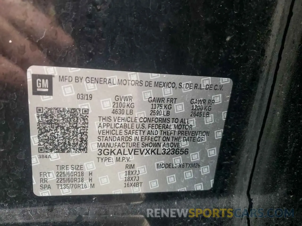 12 Photograph of a damaged car 3GKALVEVXKL323656 GMC TERRAIN 2019