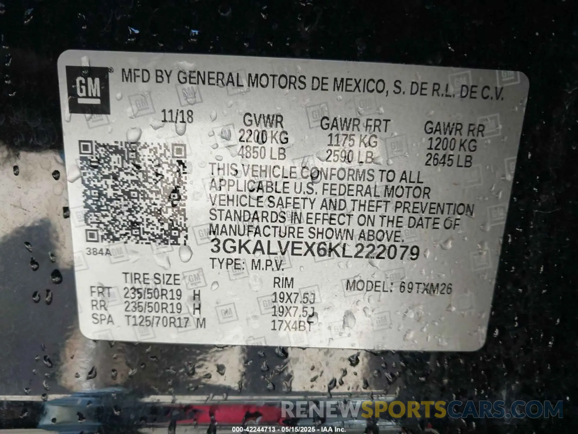 9 Фотография поврежденного автомобиля 3GKALVEX6KL222079 GMC TERRAIN 2019