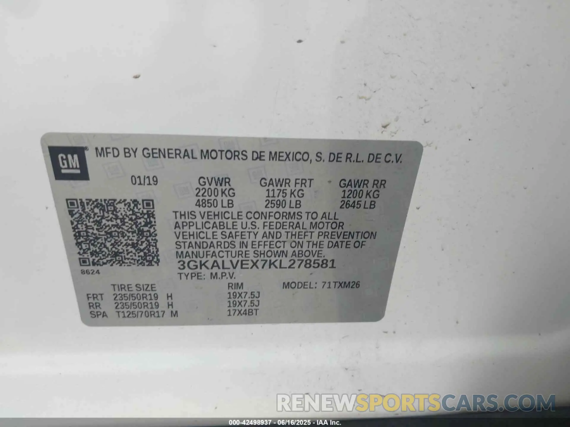 9 Фотография поврежденного автомобиля 3GKALVEX7KL278581 GMC TERRAIN 2019