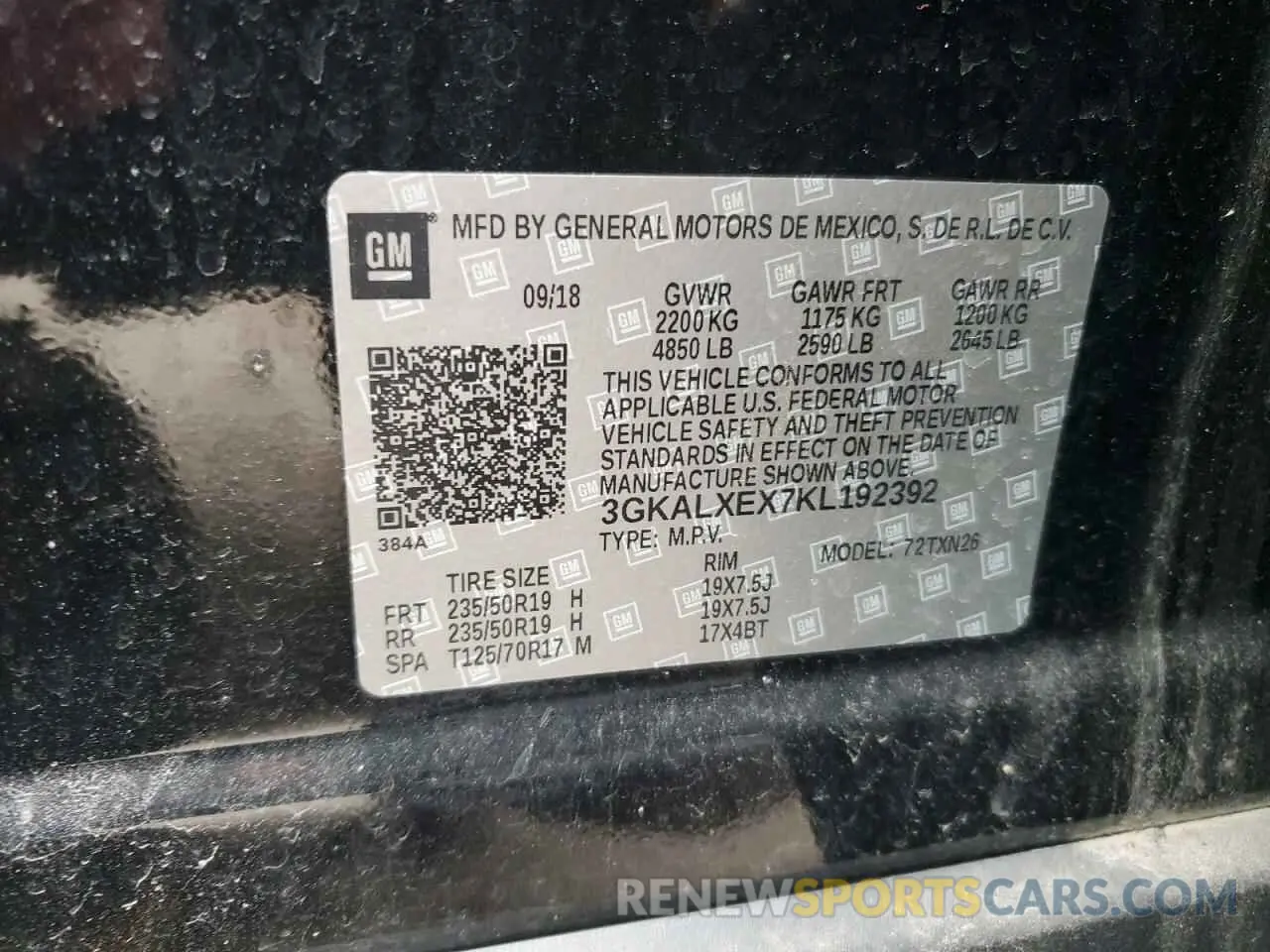 14 Фотография поврежденного автомобиля 3GKALXEX7KL192392 GMC TERRAIN 2019