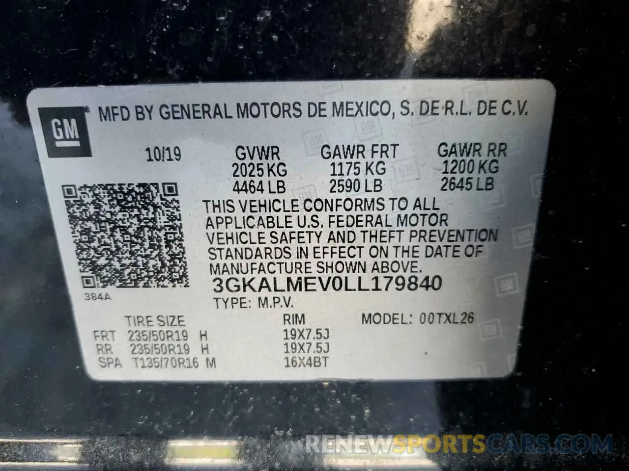 13 Photograph of a damaged car 3GKALMEV0LL179840 GMC TERRAIN 2020