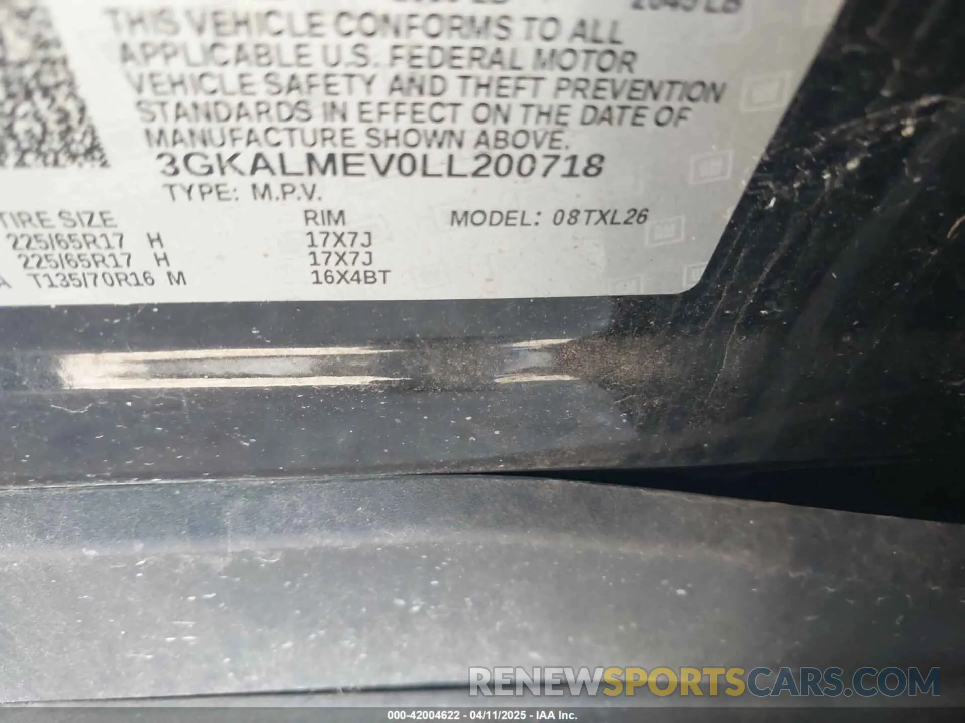 9 Photograph of a damaged car 3GKALMEV0LL200718 GMC TERRAIN 2020