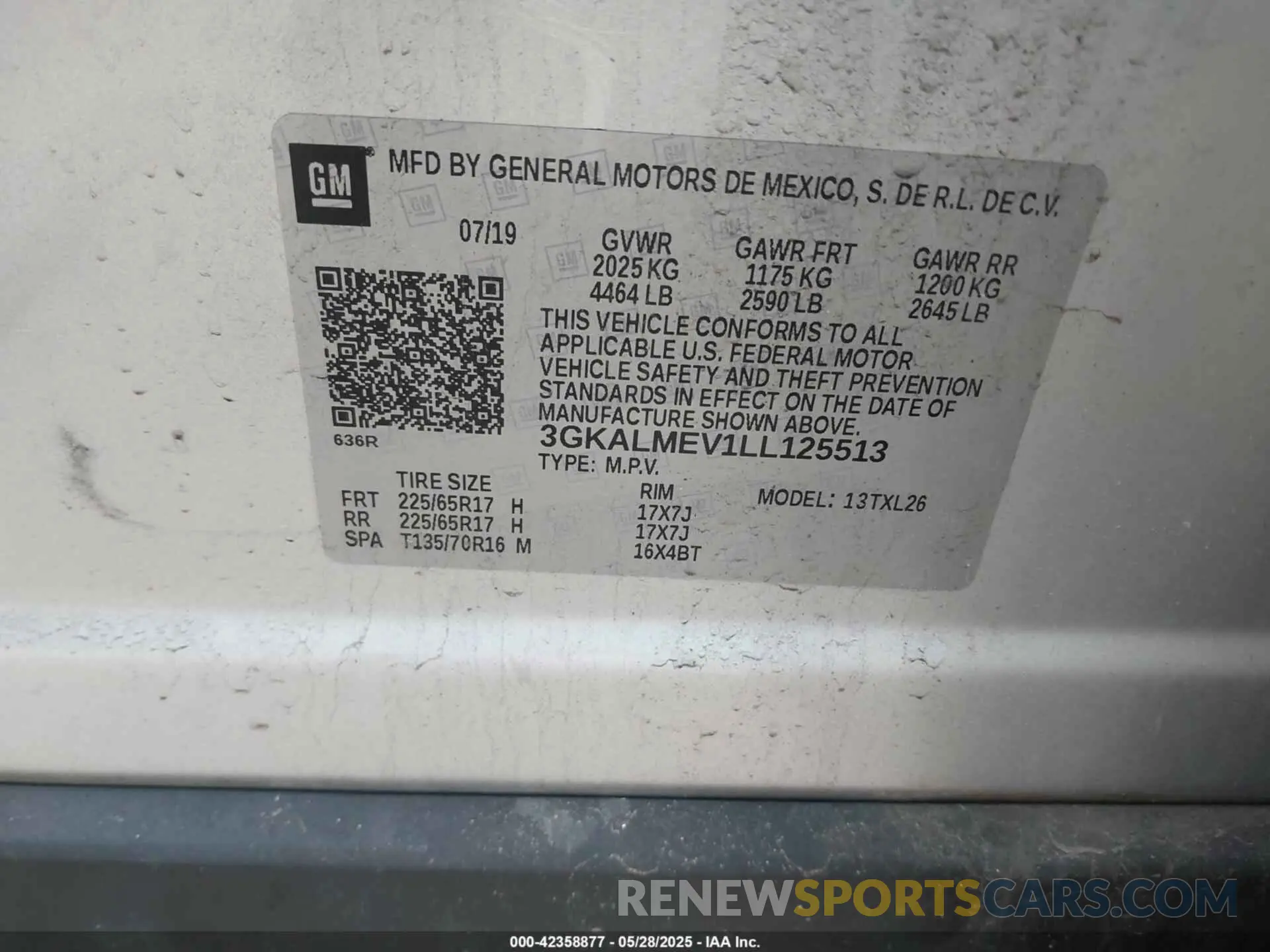 9 Photograph of a damaged car 3GKALMEV1LL125513 GMC TERRAIN 2020
