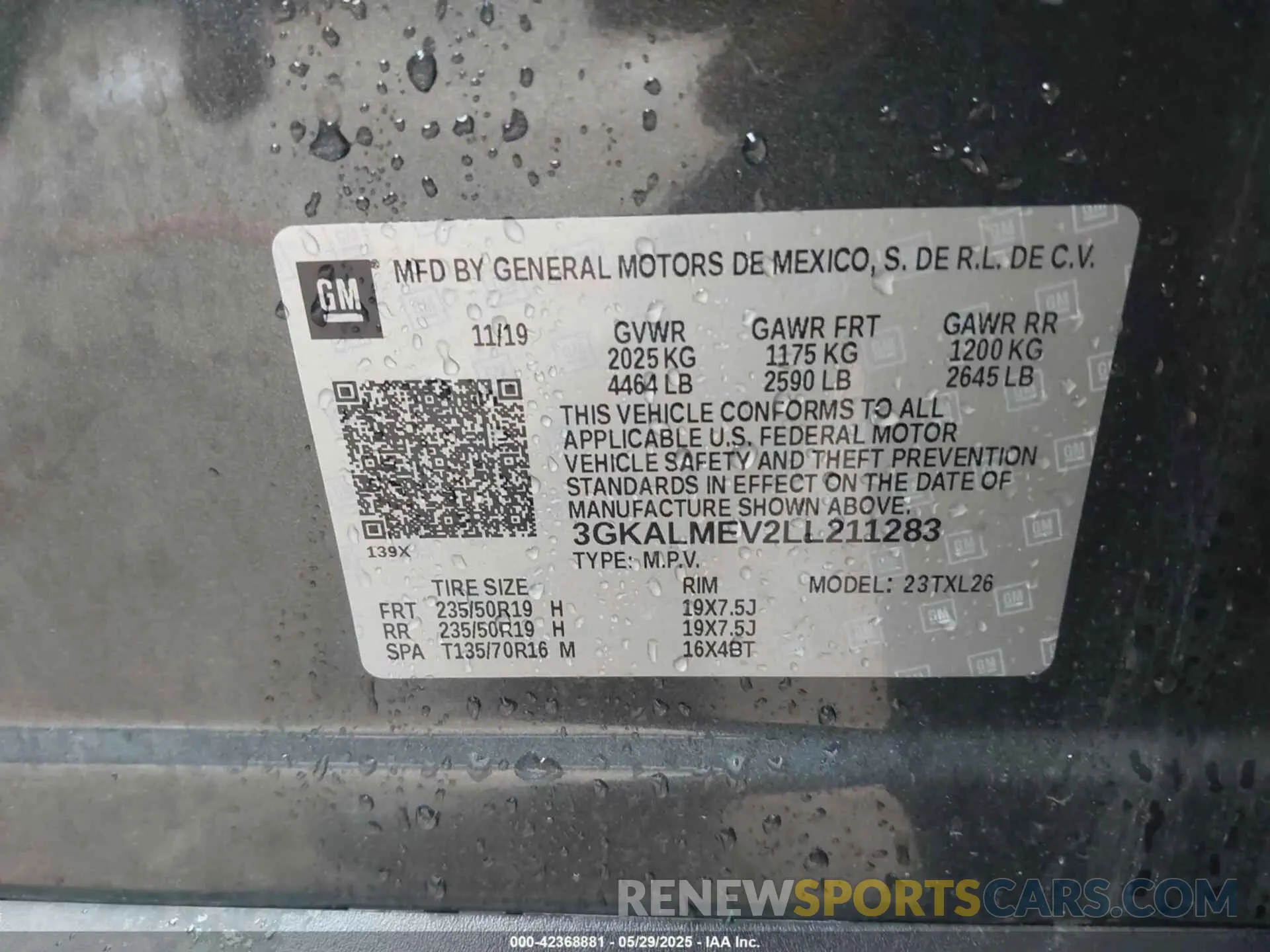 9 Photograph of a damaged car 3GKALMEV2LL211283 GMC TERRAIN 2020