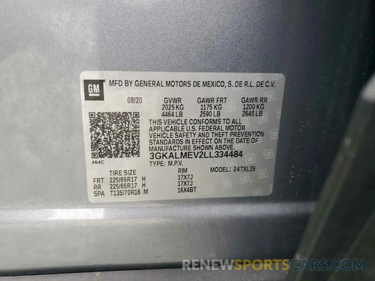 14 Фотография поврежденного автомобиля 3GKALMEV2LL334484 GMC TERRAIN 2020