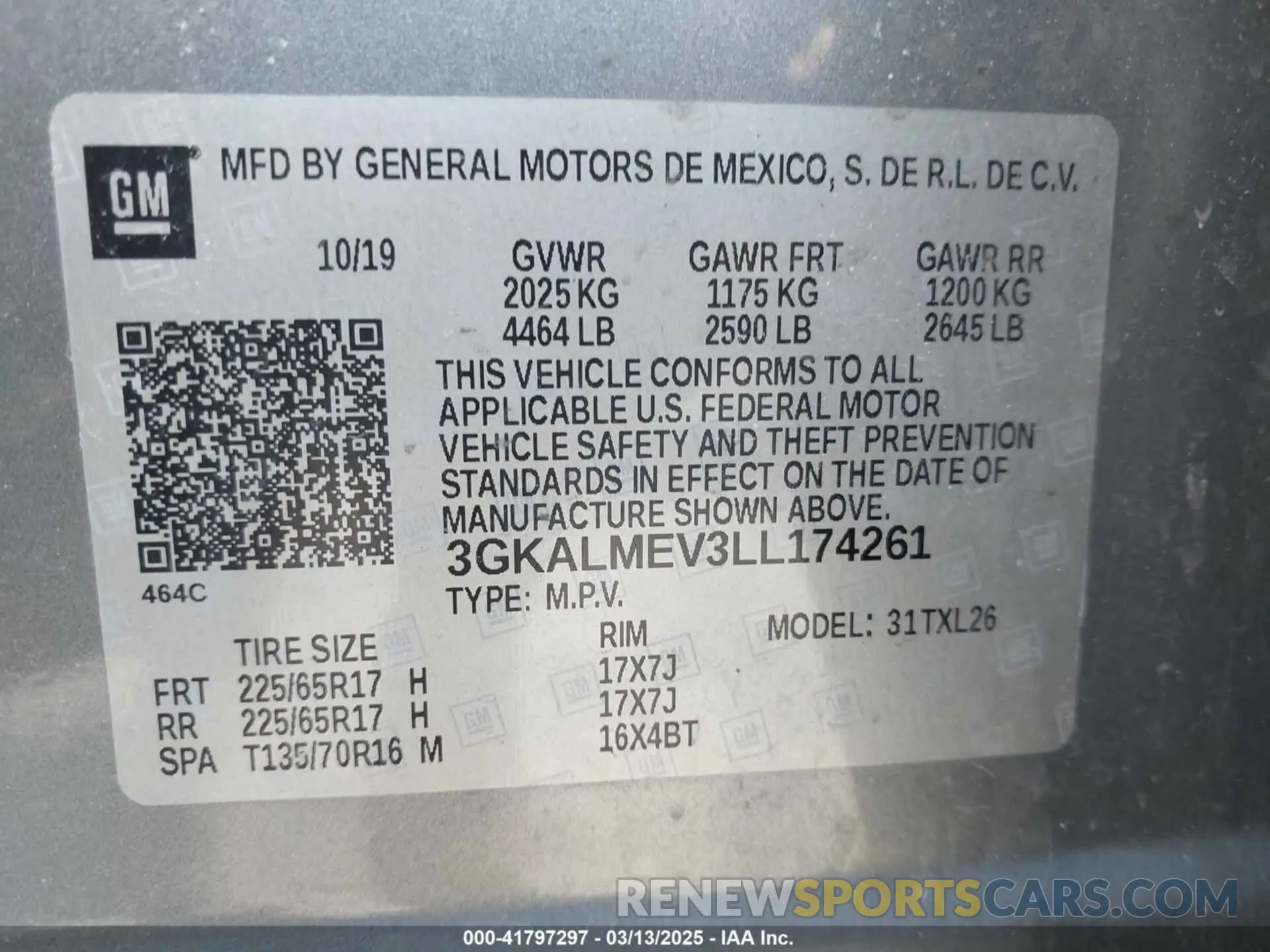 9 Фотография поврежденного автомобиля 3GKALMEV3LL174261 GMC TERRAIN 2020