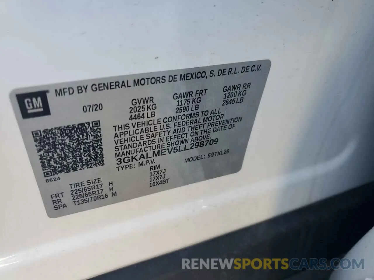 15 Photograph of a damaged car 3GKALMEV5LL298709 GMC TERRAIN 2020