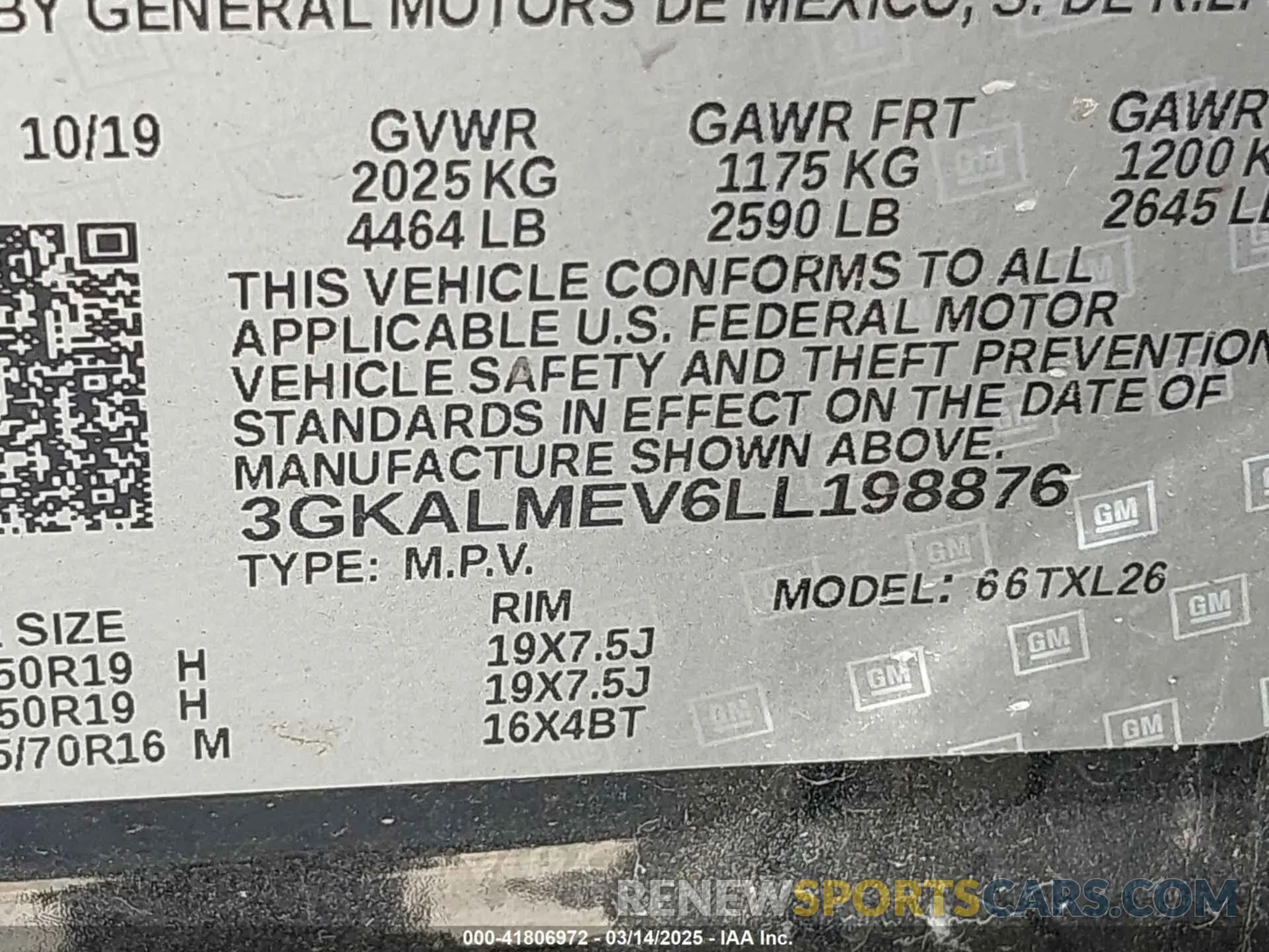 9 Фотография поврежденного автомобиля 3GKALMEV6LL198876 GMC TERRAIN 2020