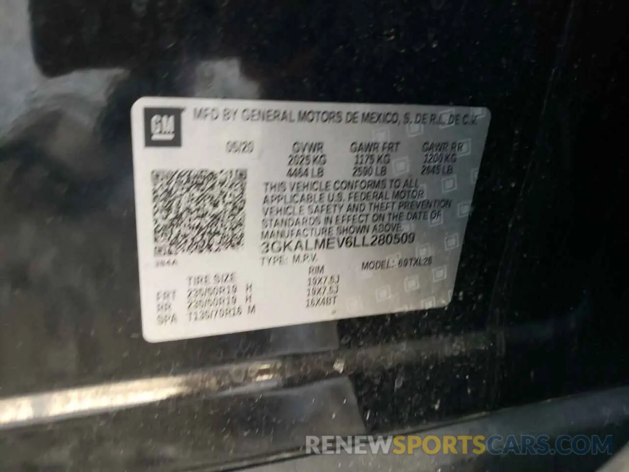 13 Photograph of a damaged car 3GKALMEV6LL280509 GMC TERRAIN 2020