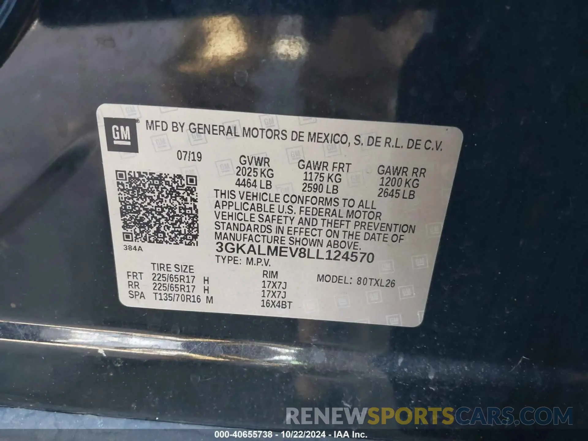 9 Photograph of a damaged car 3GKALMEV8LL124570 GMC TERRAIN 2020