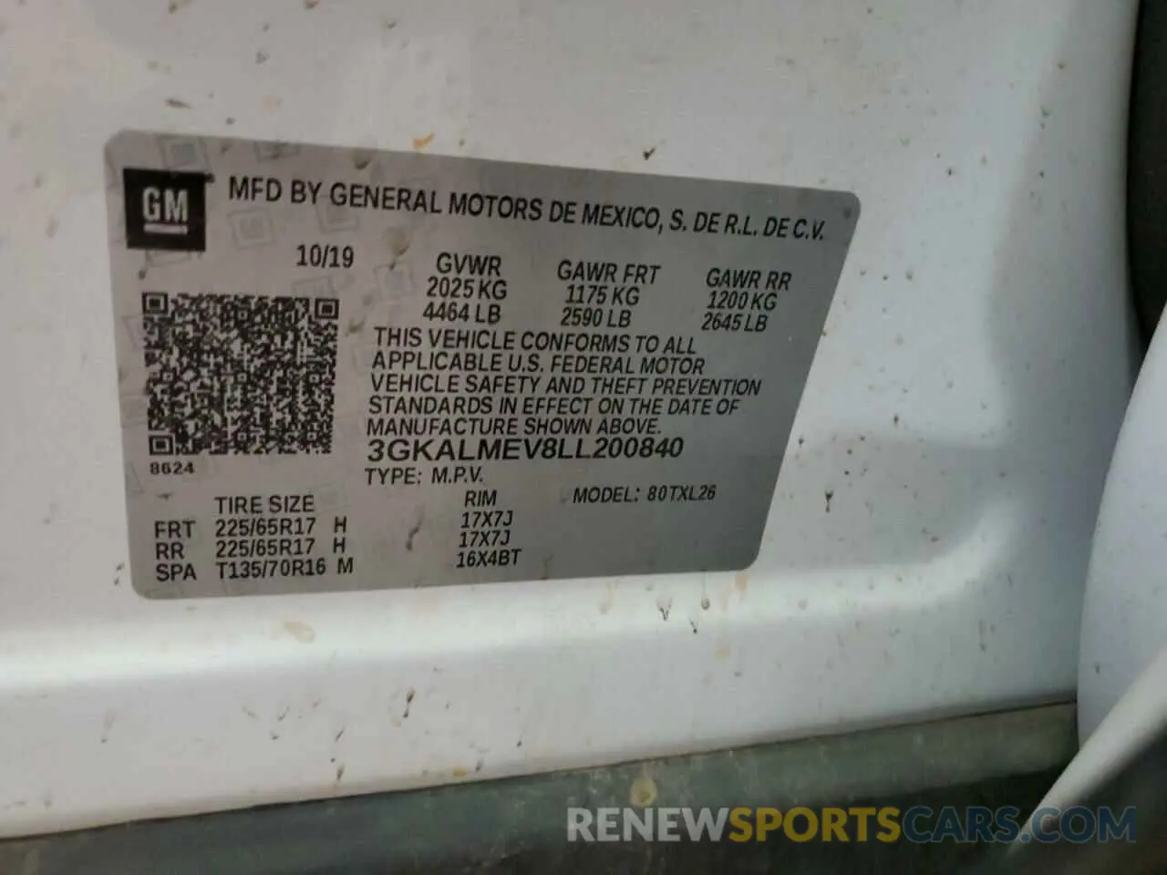 13 Photograph of a damaged car 3GKALMEV8LL200840 GMC TERRAIN 2020
