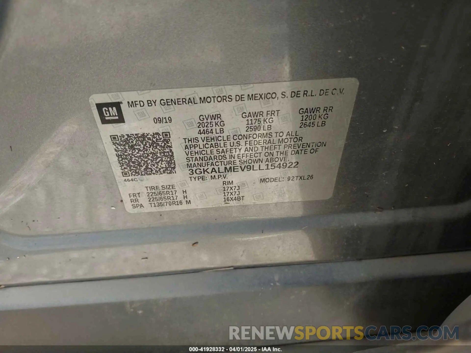 9 Photograph of a damaged car 3GKALMEV9LL154922 GMC TERRAIN 2020