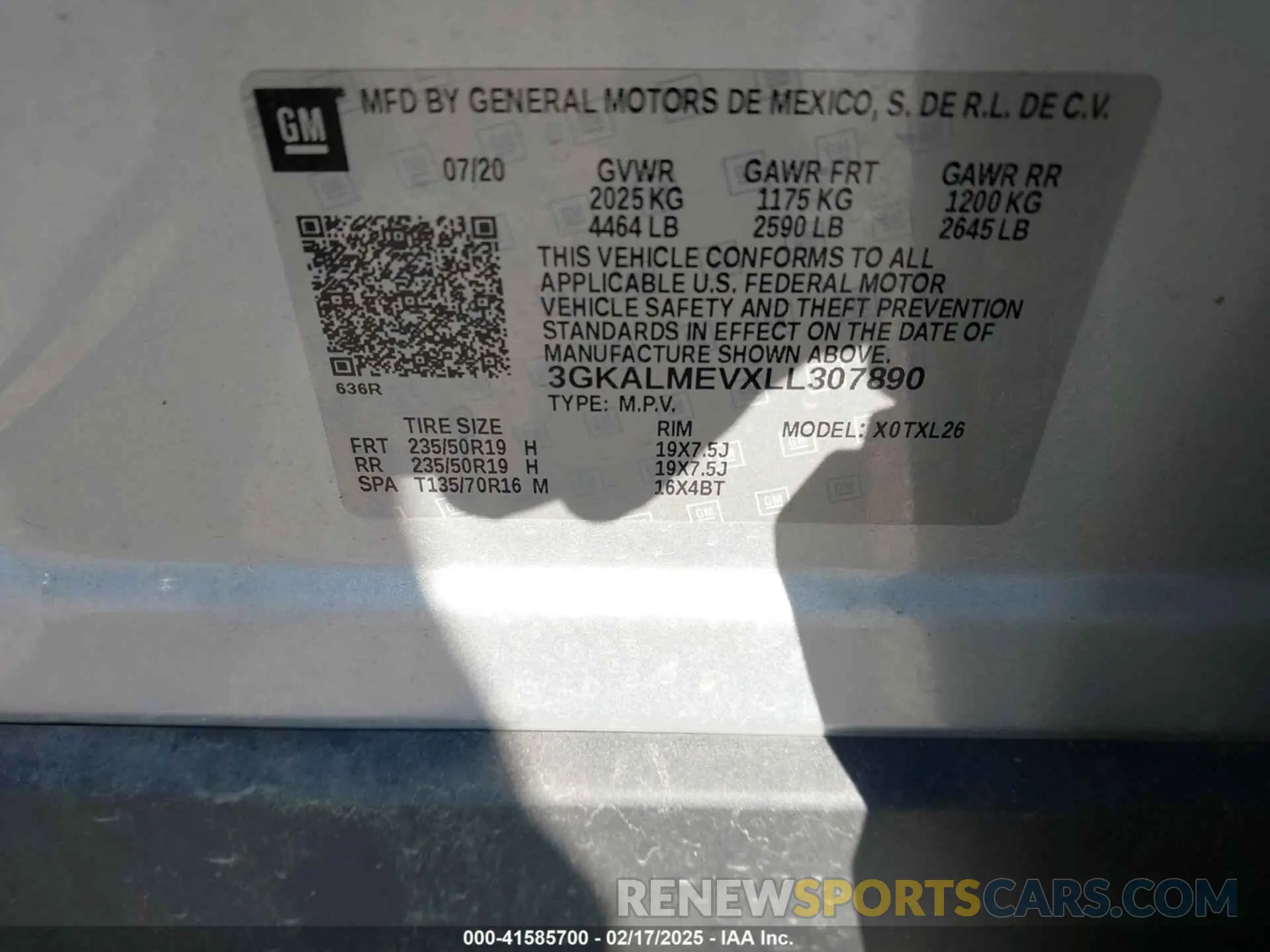 9 Фотография поврежденного автомобиля 3GKALMEVXLL307890 GMC TERRAIN 2020