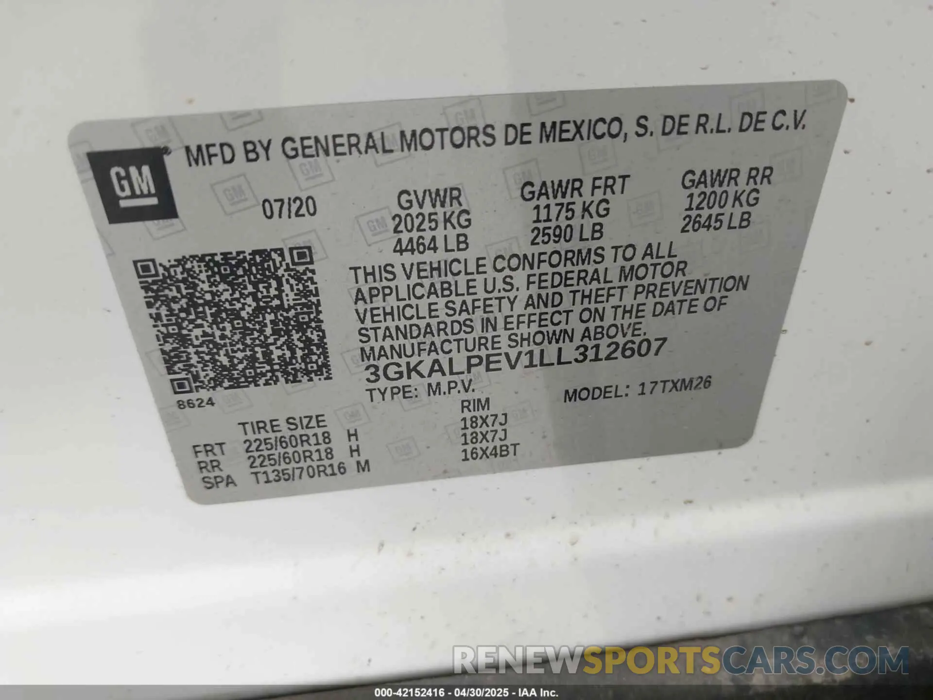 9 Фотография поврежденного автомобиля 3GKALPEV1LL312607 GMC TERRAIN 2020