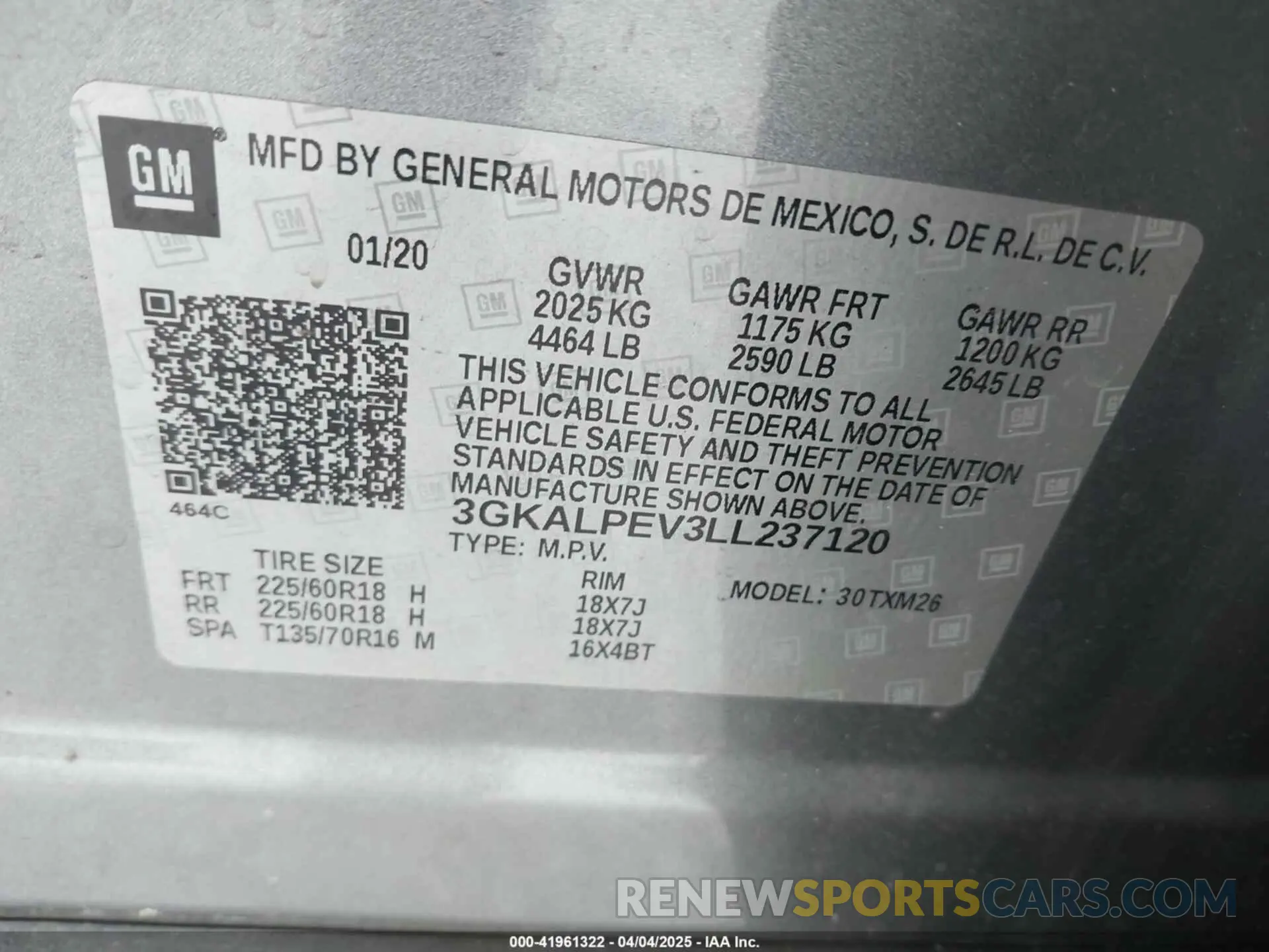 9 Photograph of a damaged car 3GKALPEV3LL237120 GMC TERRAIN 2020