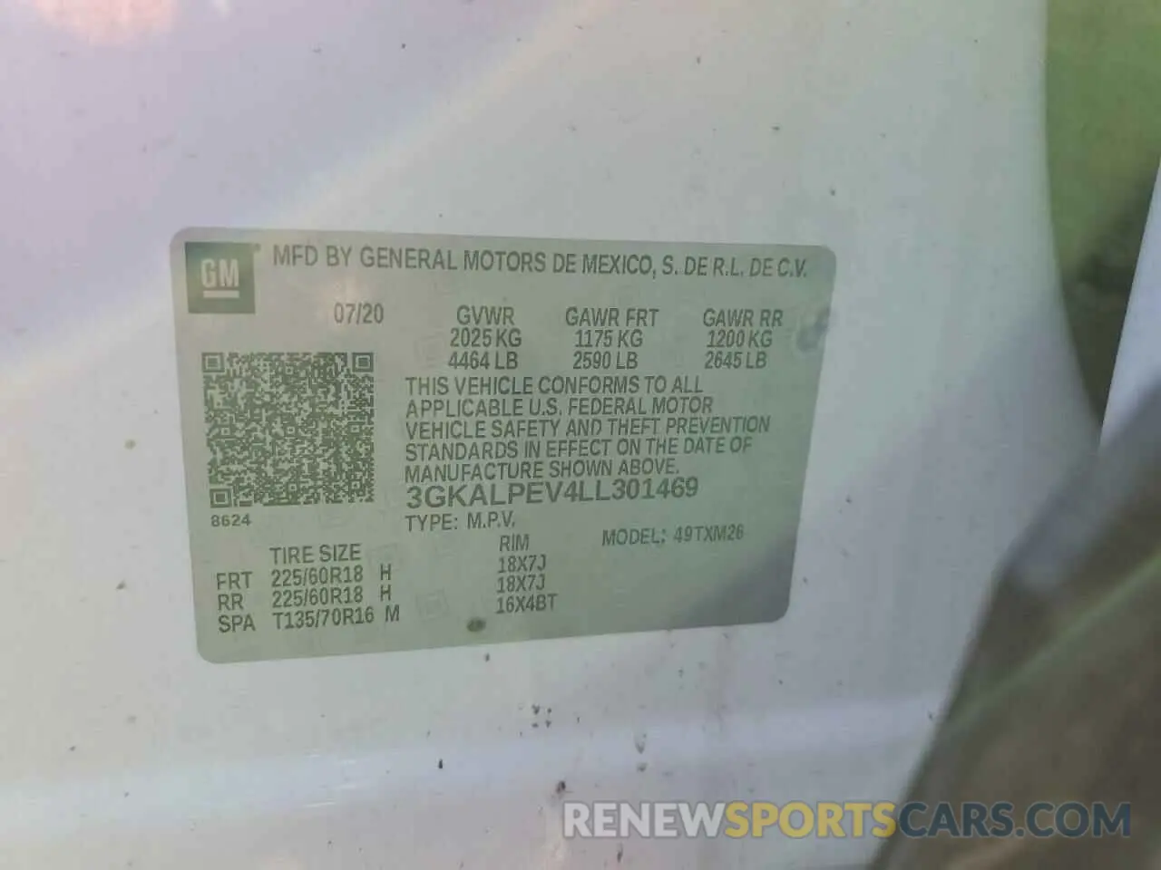 15 Фотография поврежденного автомобиля 3GKALPEV4LL301469 GMC TERRAIN 2020