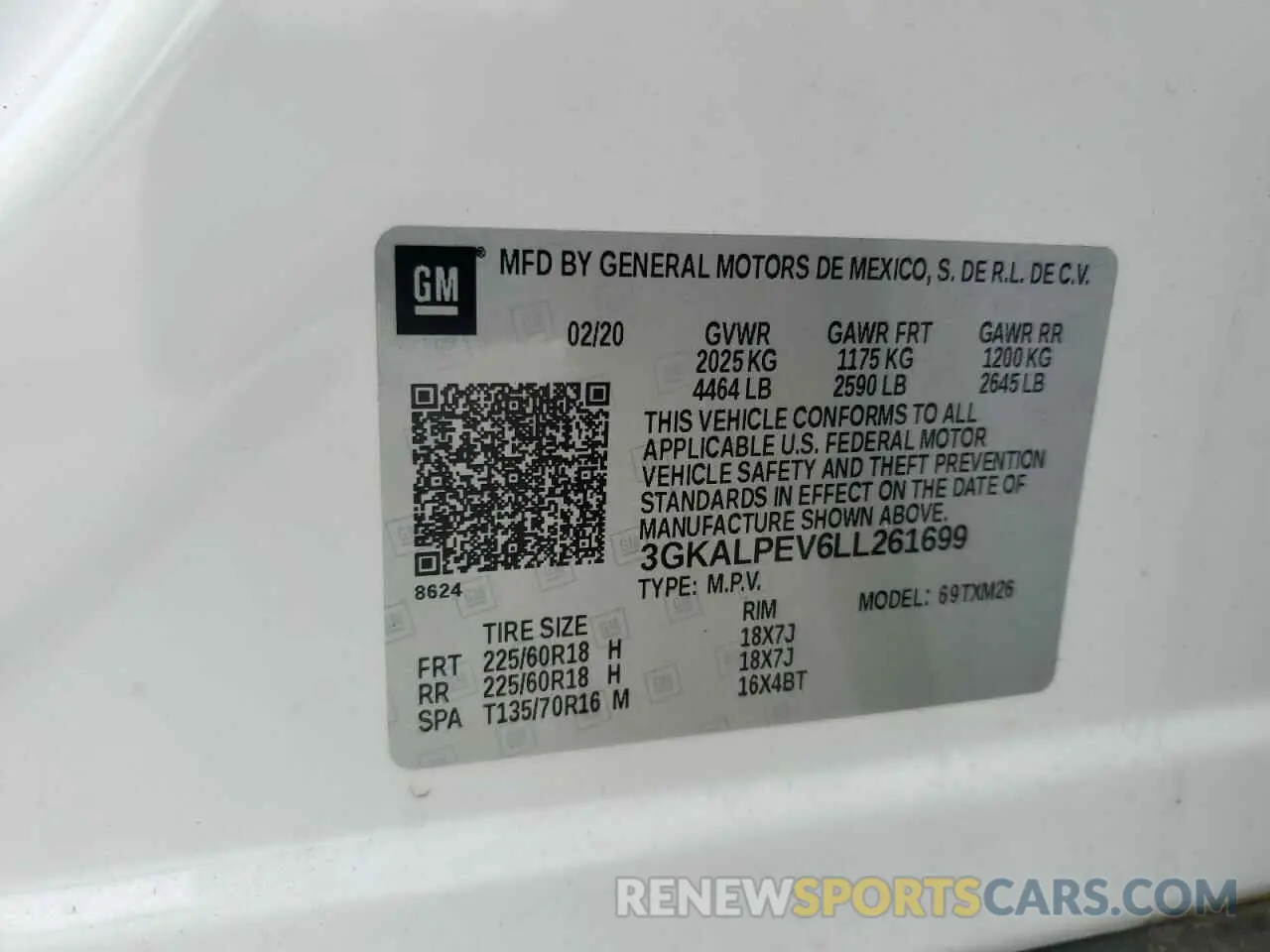 13 Photograph of a damaged car 3GKALPEV6LL261699 GMC TERRAIN 2020