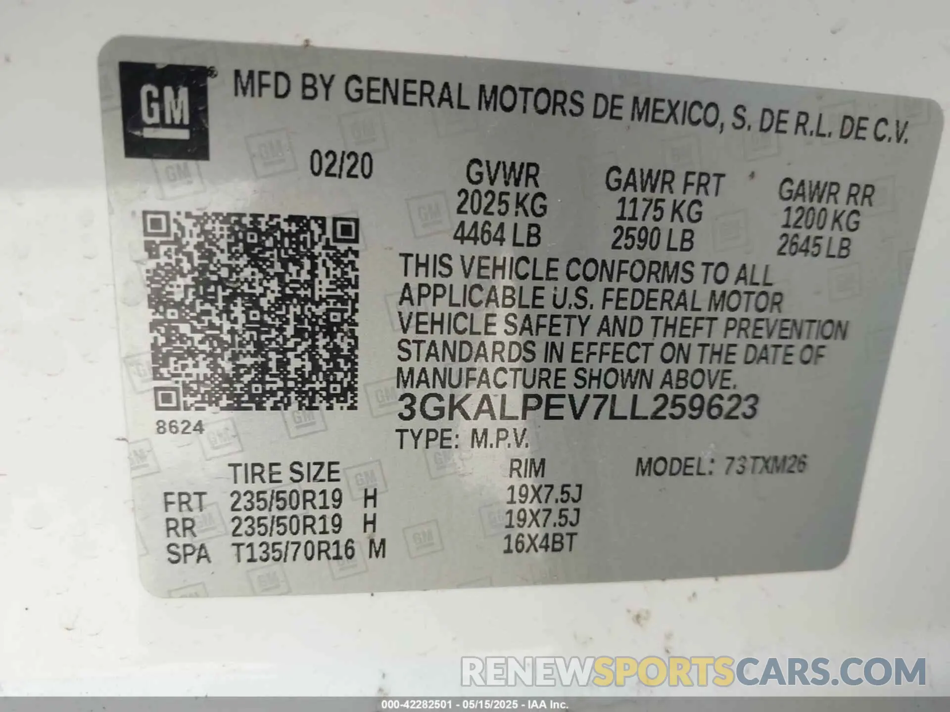 9 Фотография поврежденного автомобиля 3GKALPEV7LL259623 GMC TERRAIN 2020