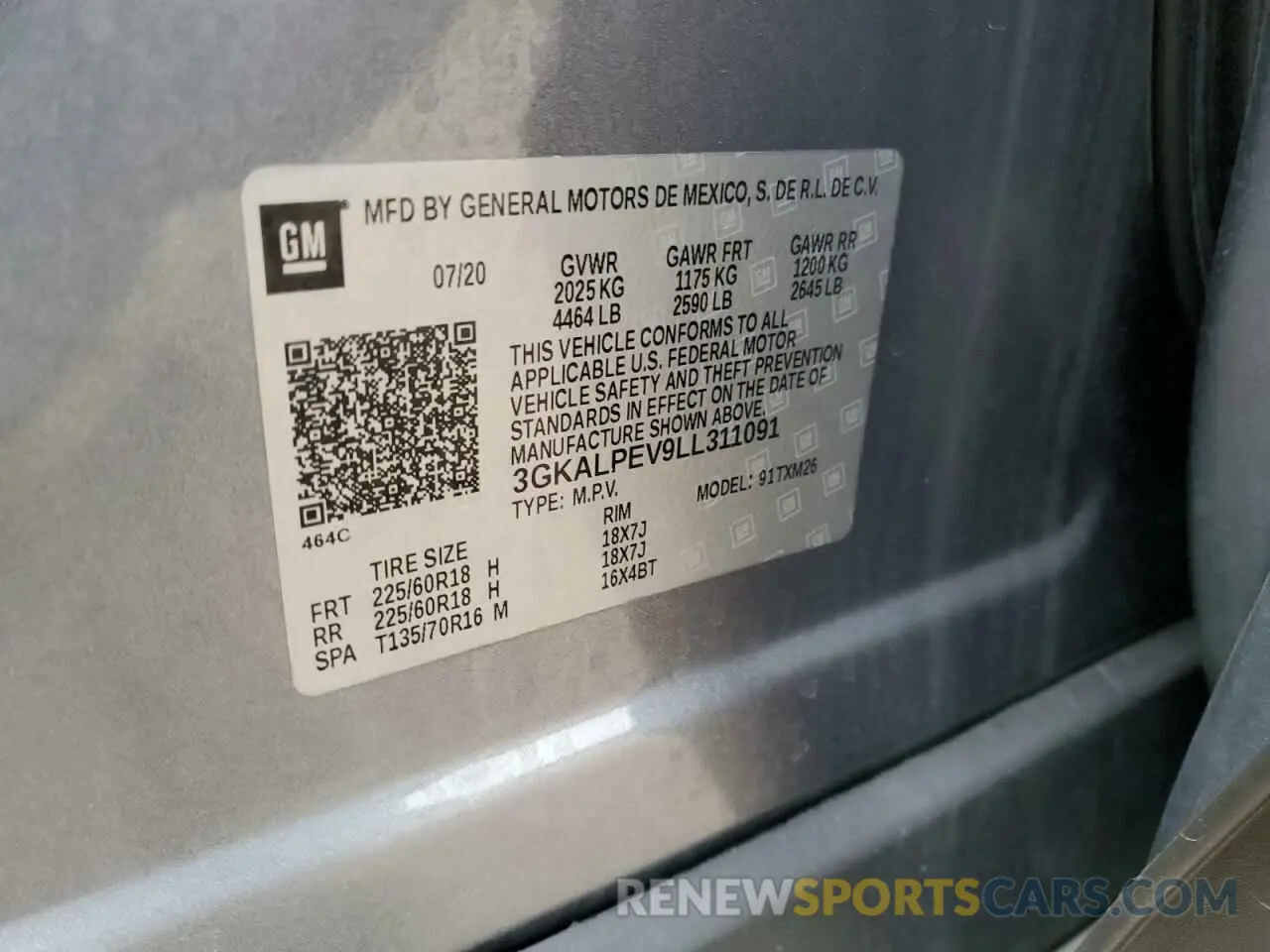 12 Фотография поврежденного автомобиля 3GKALPEV9LL311091 GMC TERRAIN 2020