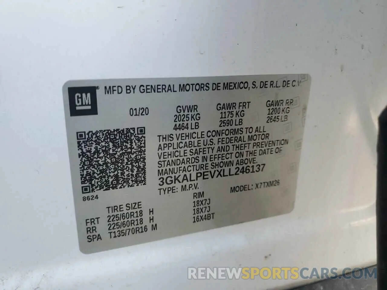 13 Photograph of a damaged car 3GKALPEVXLL246137 GMC TERRAIN 2020