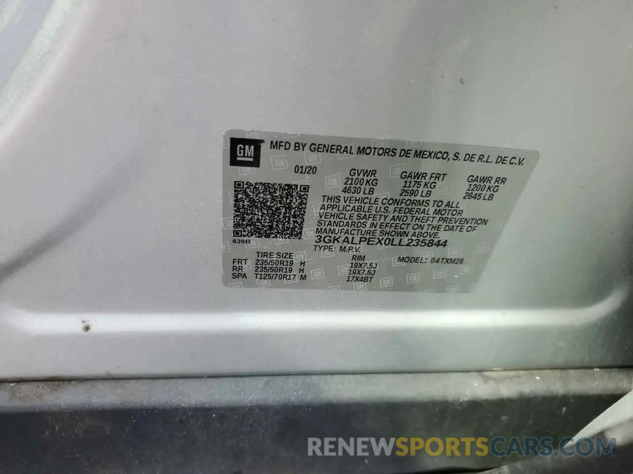 13 Photograph of a damaged car 3GKALPEX0LL235844 GMC TERRAIN 2020