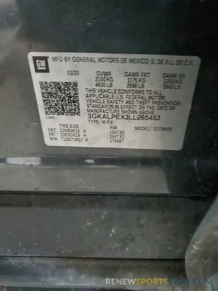 12 Фотография поврежденного автомобиля 3GKALPEX3LL265453 GMC TERRAIN 2020