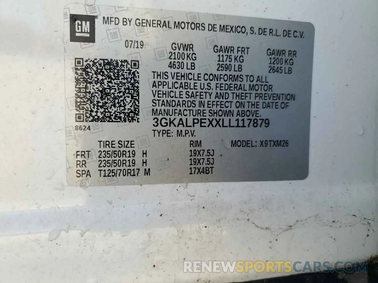 13 Фотография поврежденного автомобиля 3GKALPEXXLL117879 GMC TERRAIN 2020