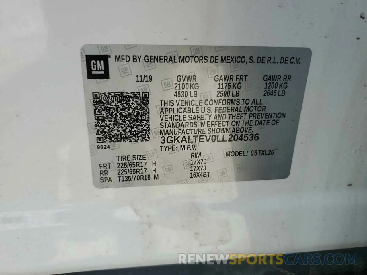 13 Фотография поврежденного автомобиля 3GKALTEV0LL204536 GMC TERRAIN 2020