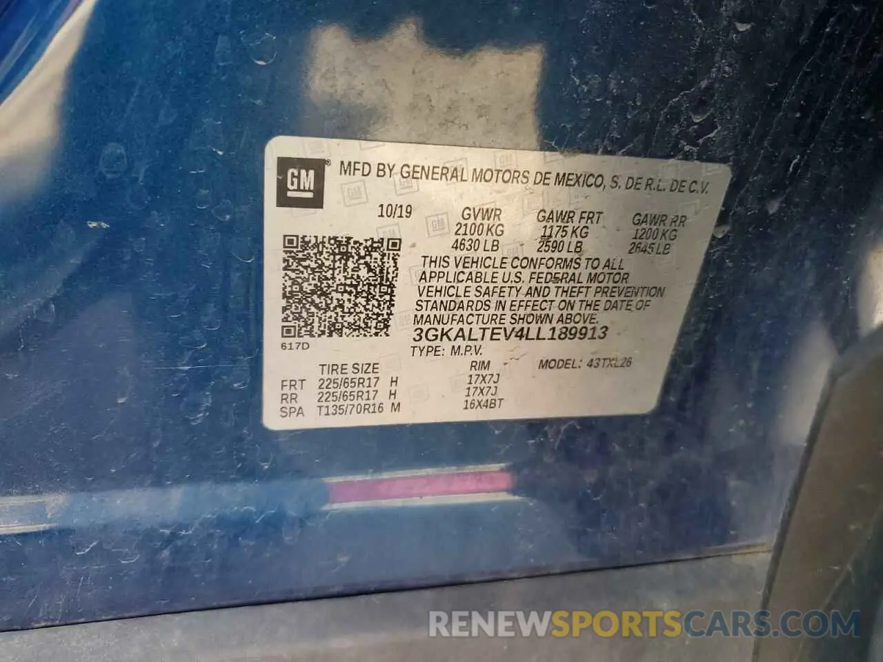 12 Photograph of a damaged car 3GKALTEV4LL189913 GMC TERRAIN 2020