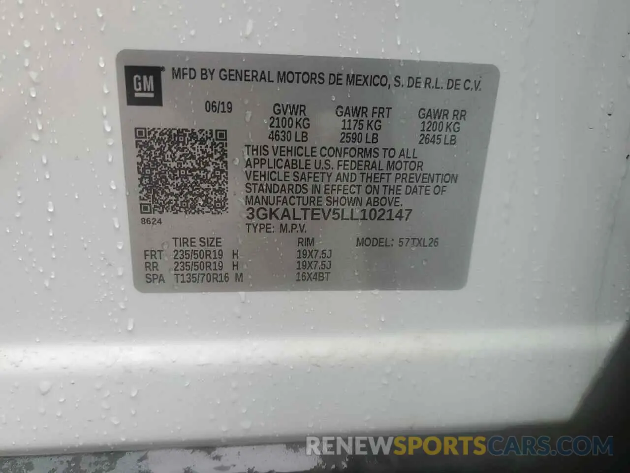 15 Фотография поврежденного автомобиля 3GKALTEV5LL102147 GMC TERRAIN 2020
