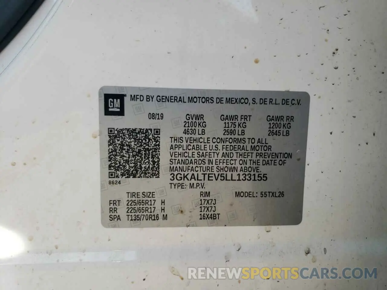 13 Photograph of a damaged car 3GKALTEV5LL133155 GMC TERRAIN 2020