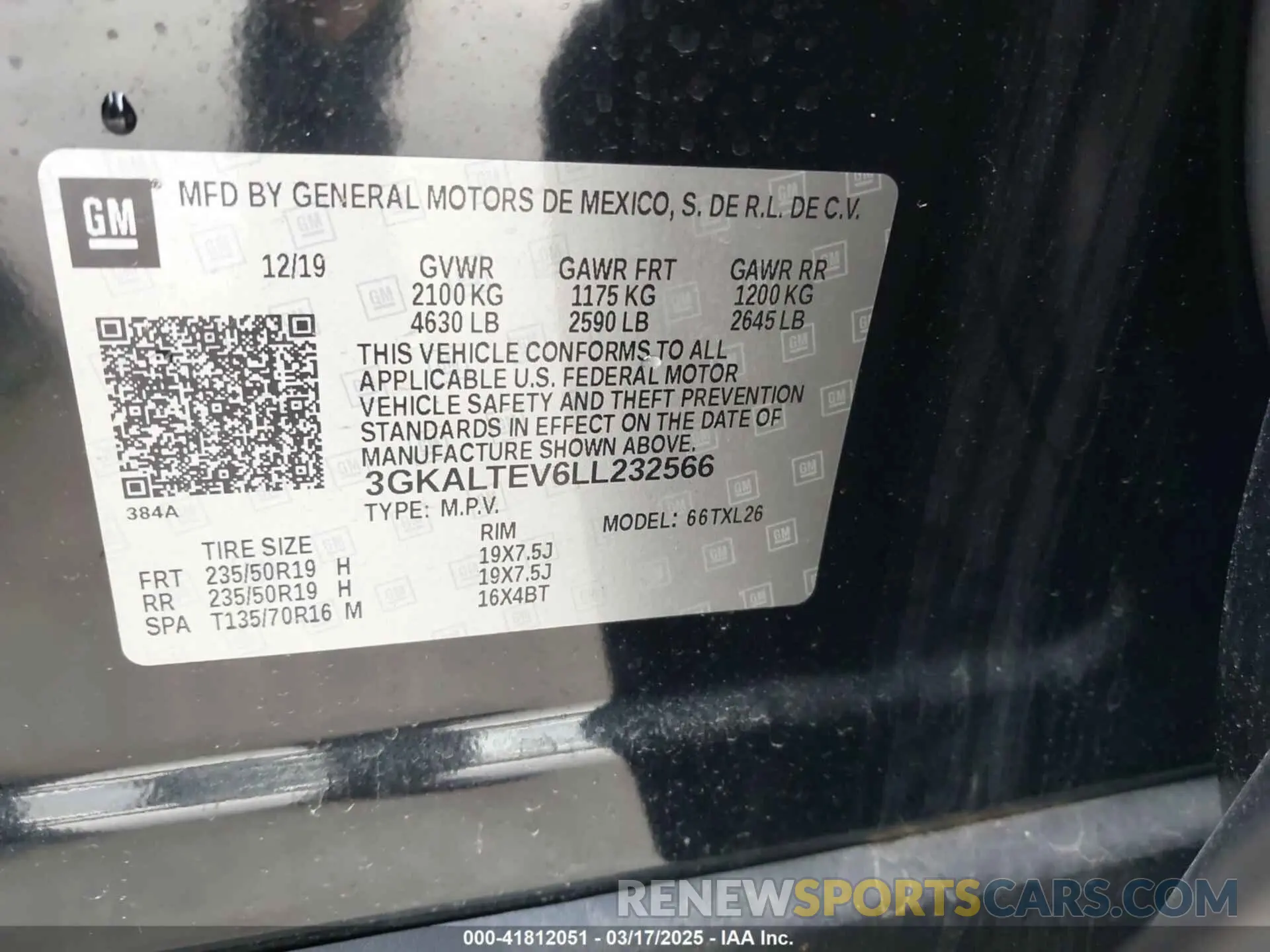 9 Photograph of a damaged car 3GKALTEV6LL232566 GMC TERRAIN 2020