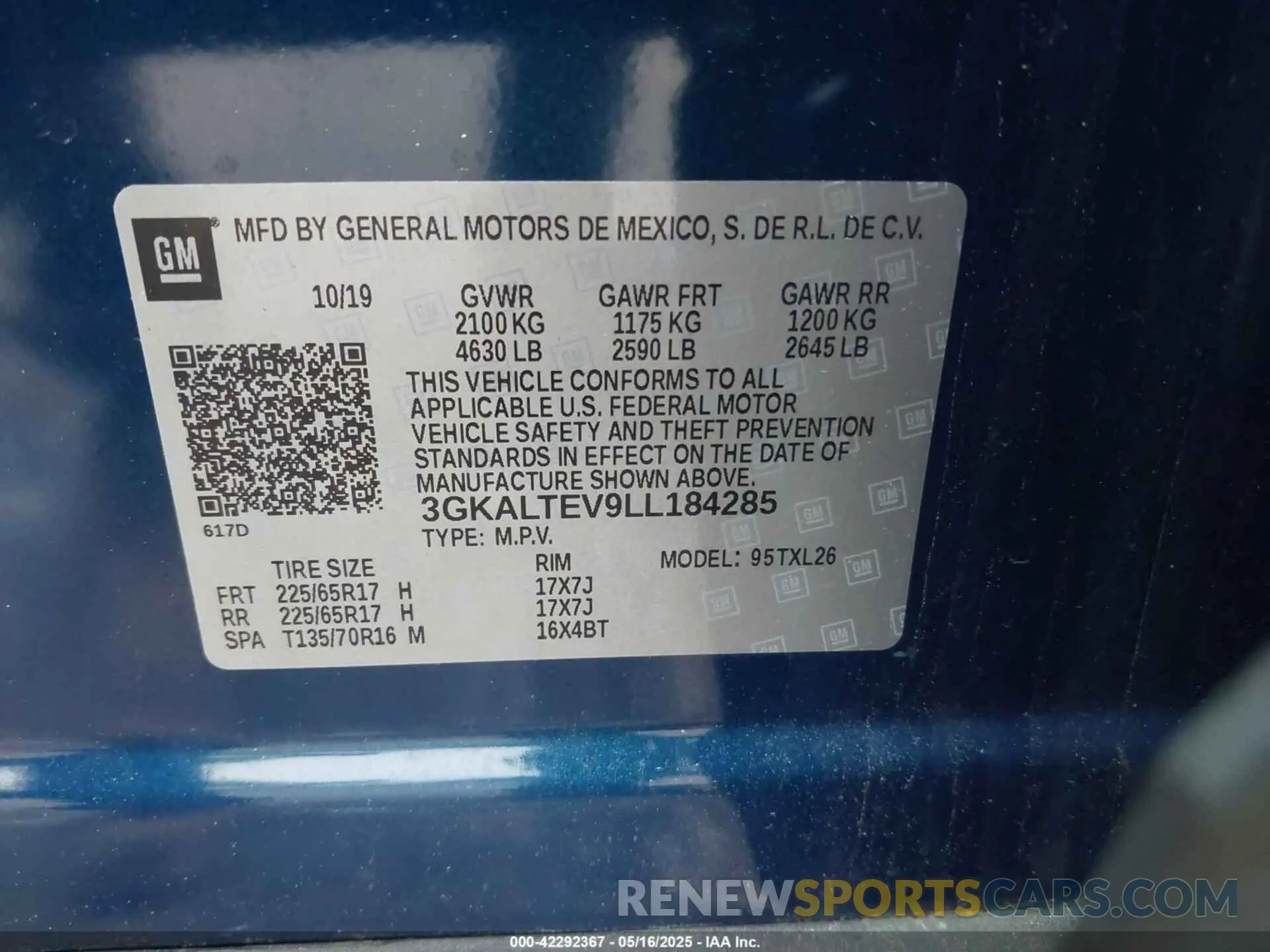 9 Photograph of a damaged car 3GKALTEV9LL184285 GMC TERRAIN 2020