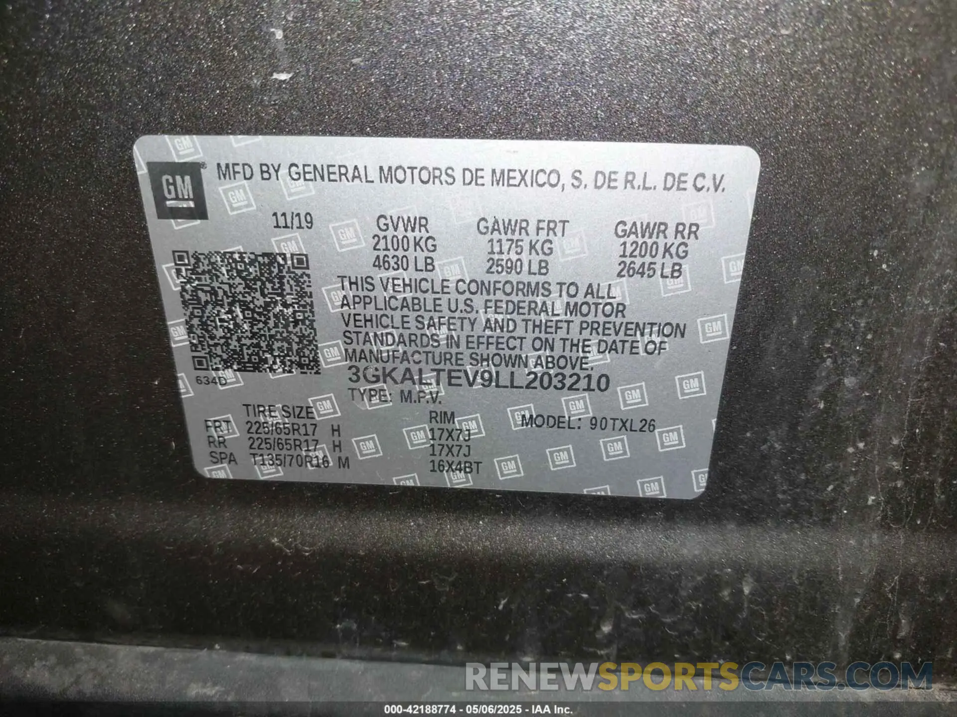 9 Photograph of a damaged car 3GKALTEV9LL203210 GMC TERRAIN 2020