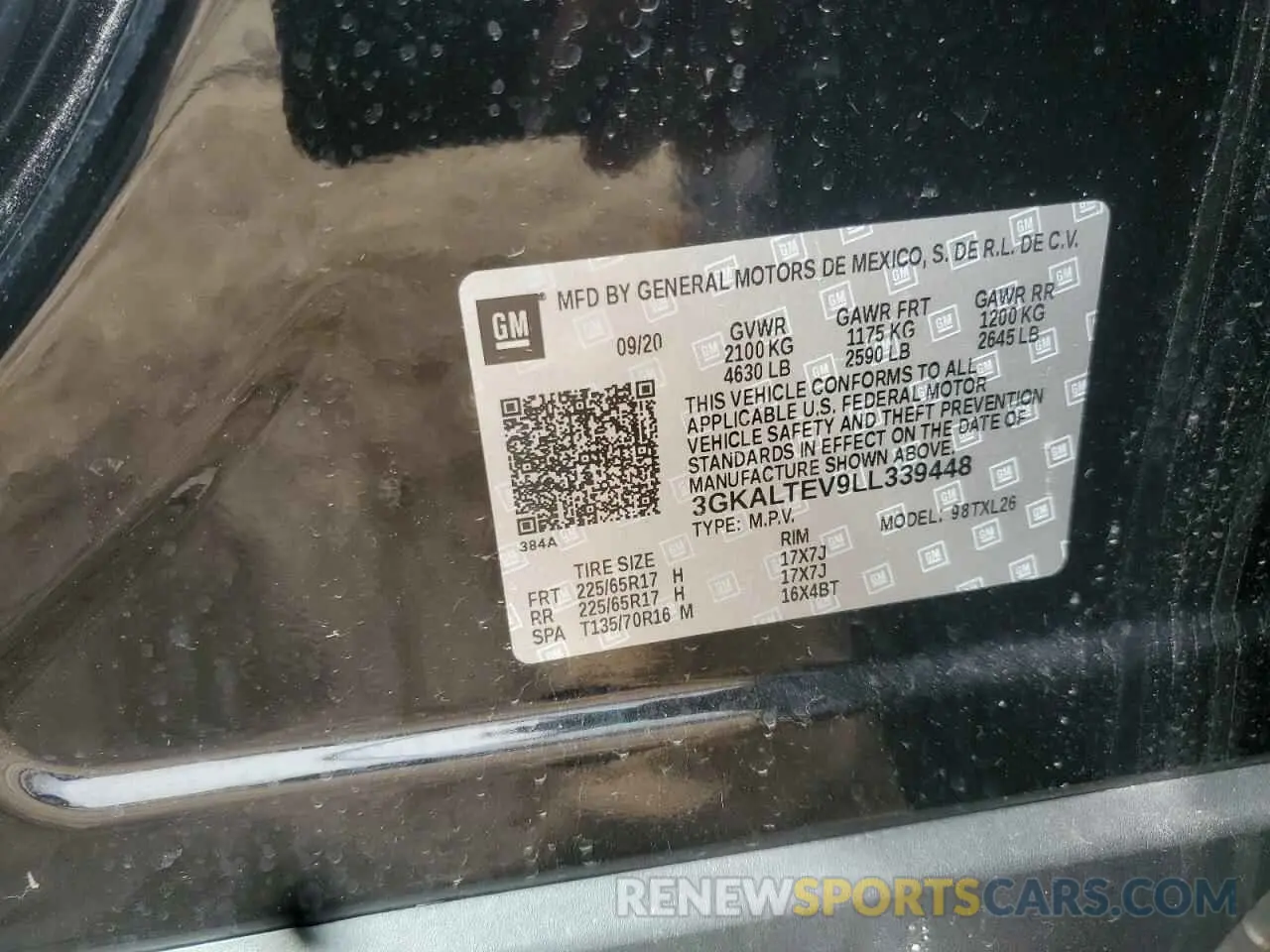 13 Фотография поврежденного автомобиля 3GKALTEV9LL339448 GMC TERRAIN 2020