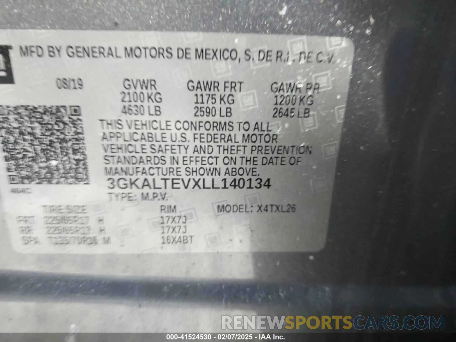 9 Фотография поврежденного автомобиля 3GKALTEVXLL140134 GMC TERRAIN 2020