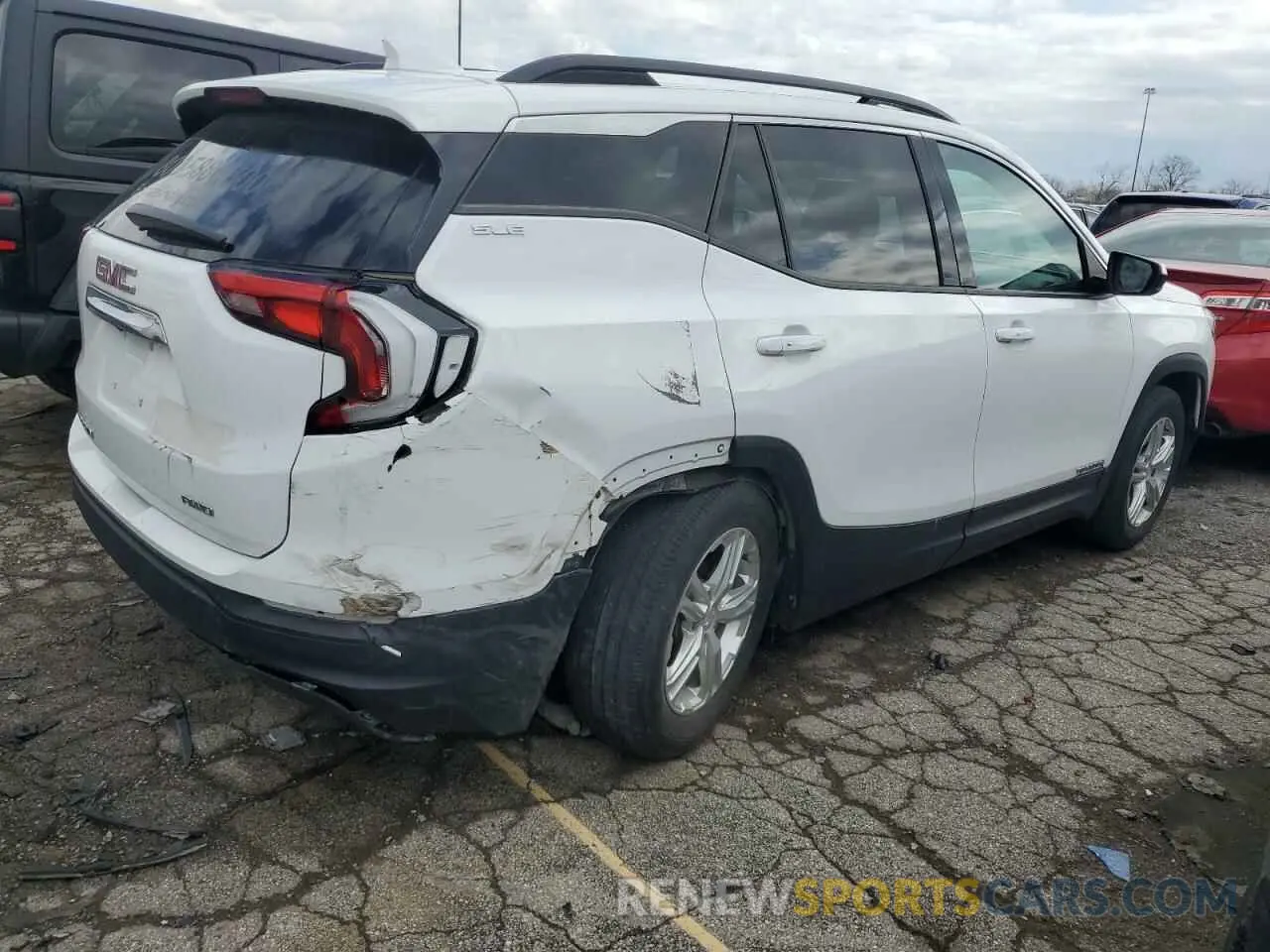 3 Photograph of a damaged car 3GKALTEVXLL346442 GMC TERRAIN 2020