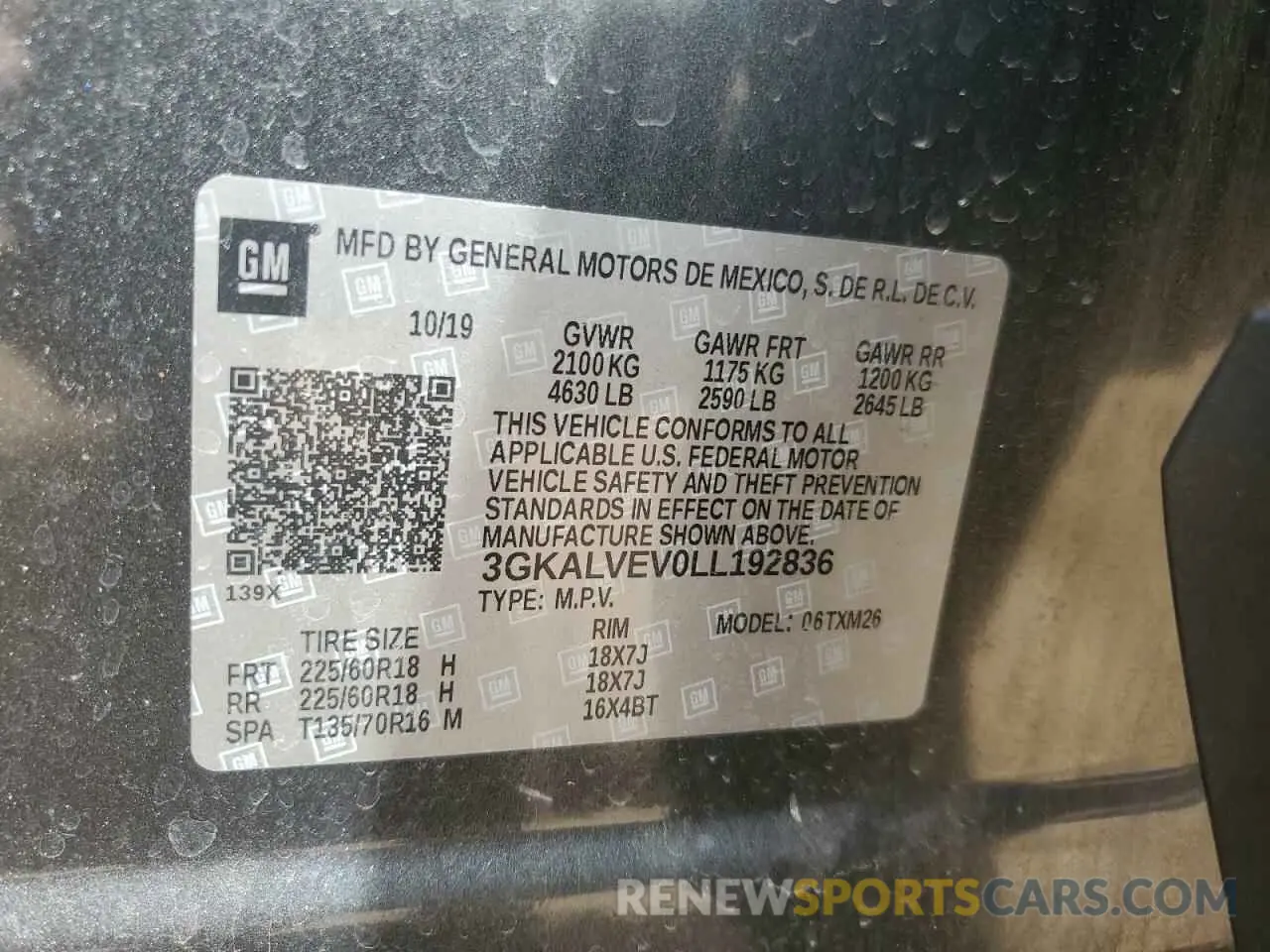 13 Фотография поврежденного автомобиля 3GKALVEV0LL192836 GMC TERRAIN 2020