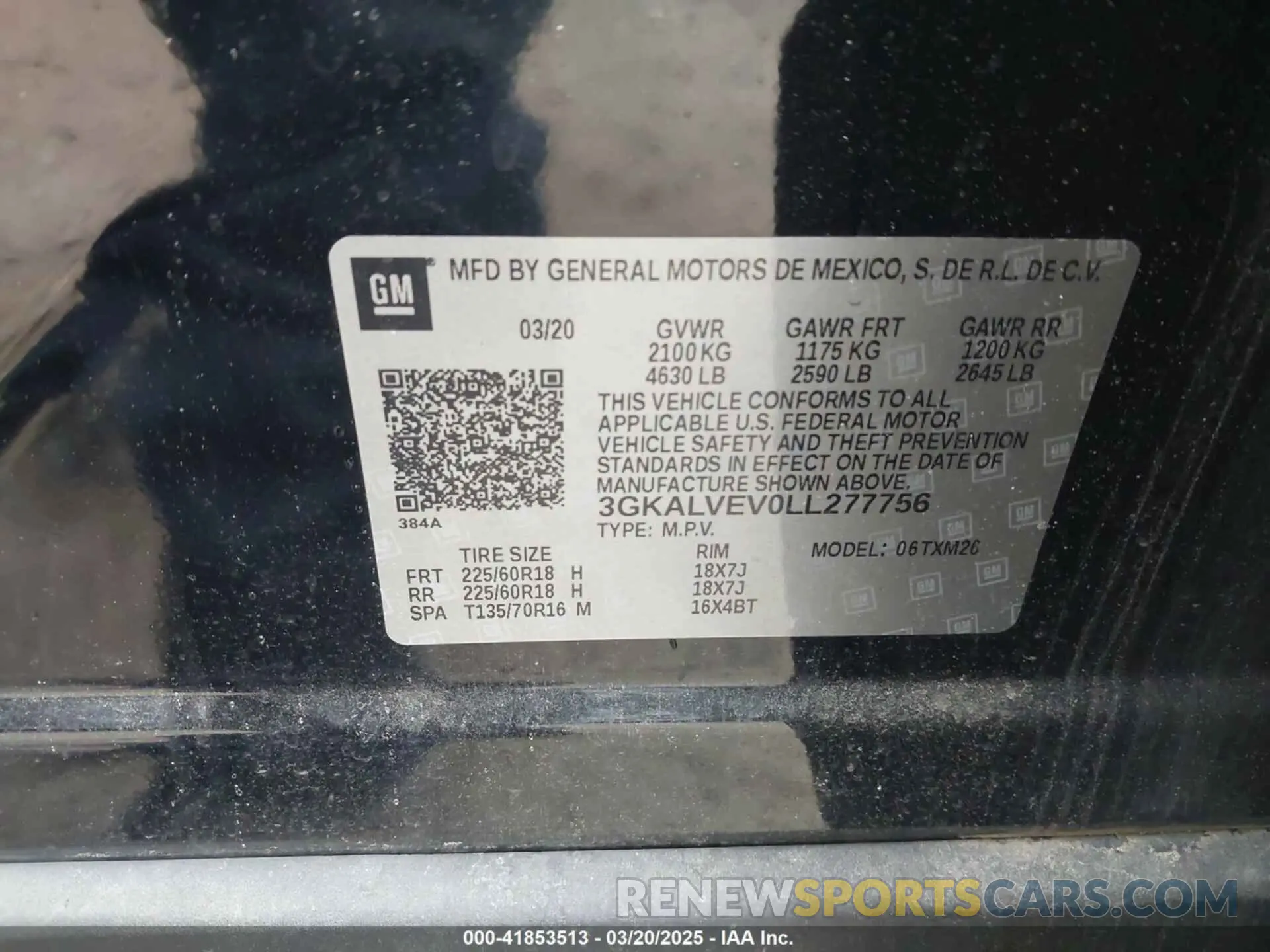 9 Photograph of a damaged car 3GKALVEV0LL277756 GMC TERRAIN 2020