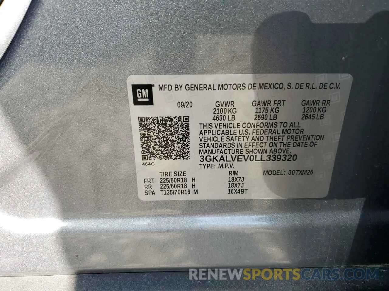 13 Фотография поврежденного автомобиля 3GKALVEV0LL339320 GMC TERRAIN 2020