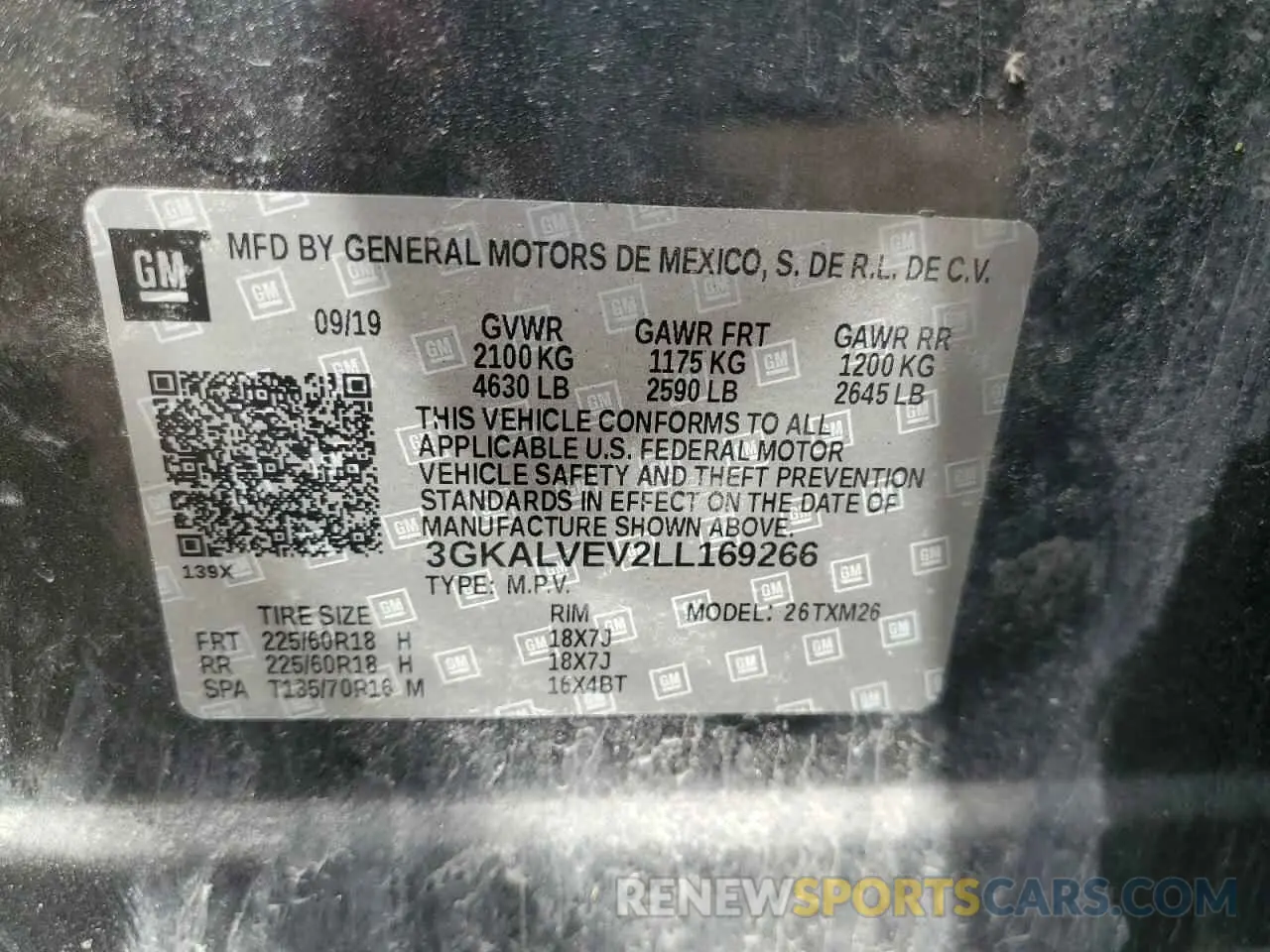 13 Фотография поврежденного автомобиля 3GKALVEV2LL169266 GMC TERRAIN 2020