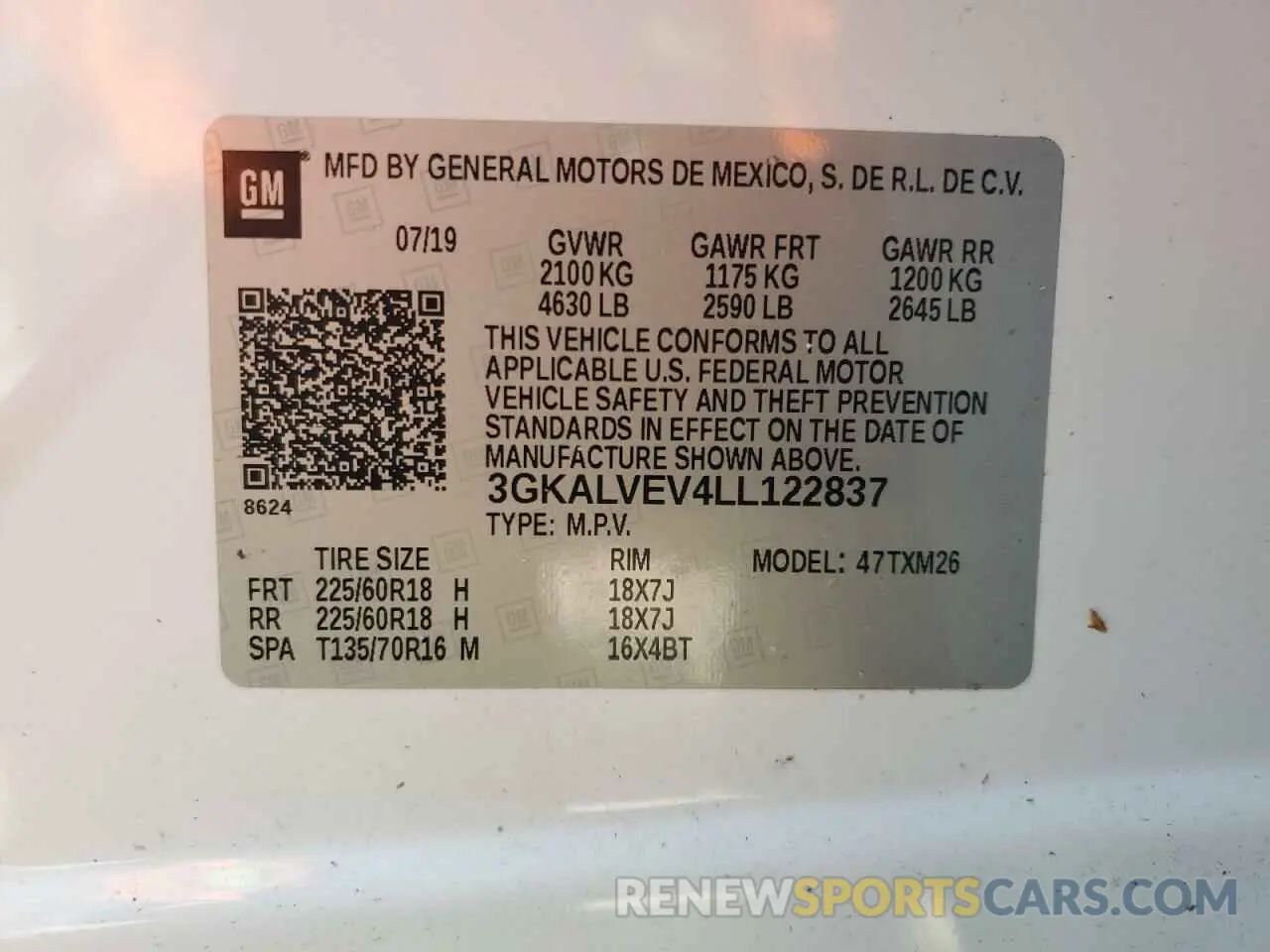 15 Фотография поврежденного автомобиля 3GKALVEV4LL122837 GMC TERRAIN 2020