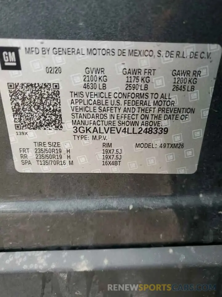 13 Фотография поврежденного автомобиля 3GKALVEV4LL248339 GMC TERRAIN 2020