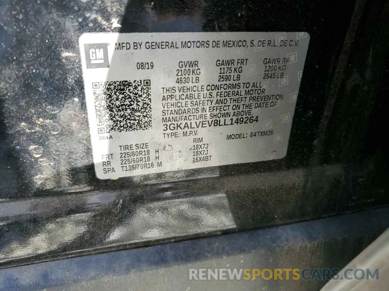 13 Фотография поврежденного автомобиля 3GKALVEV8LL149264 GMC TERRAIN 2020