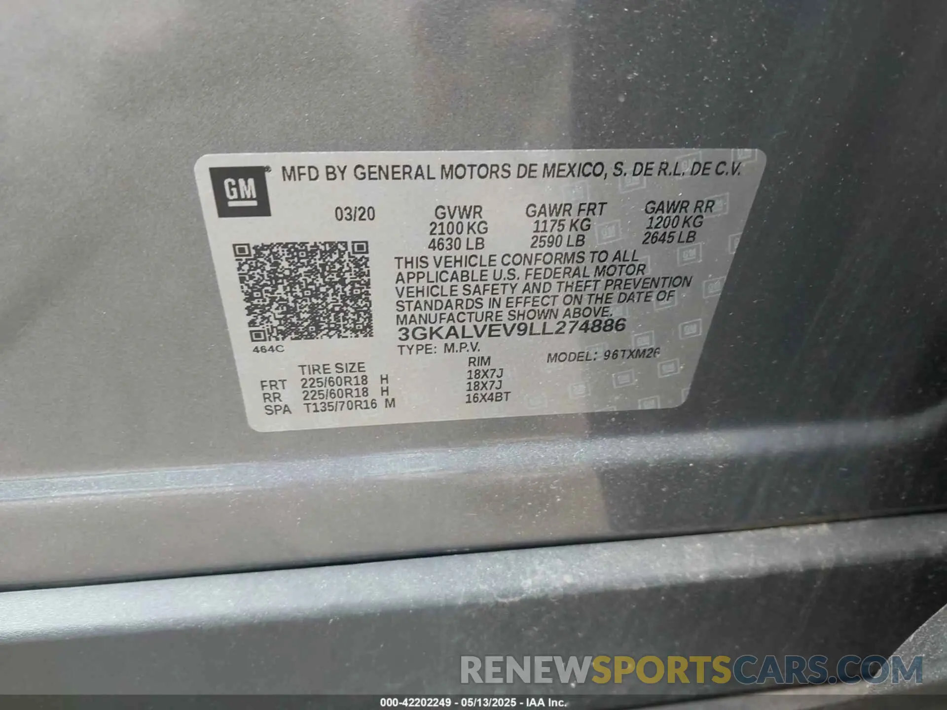 9 Фотография поврежденного автомобиля 3GKALVEV9LL274886 GMC TERRAIN 2020