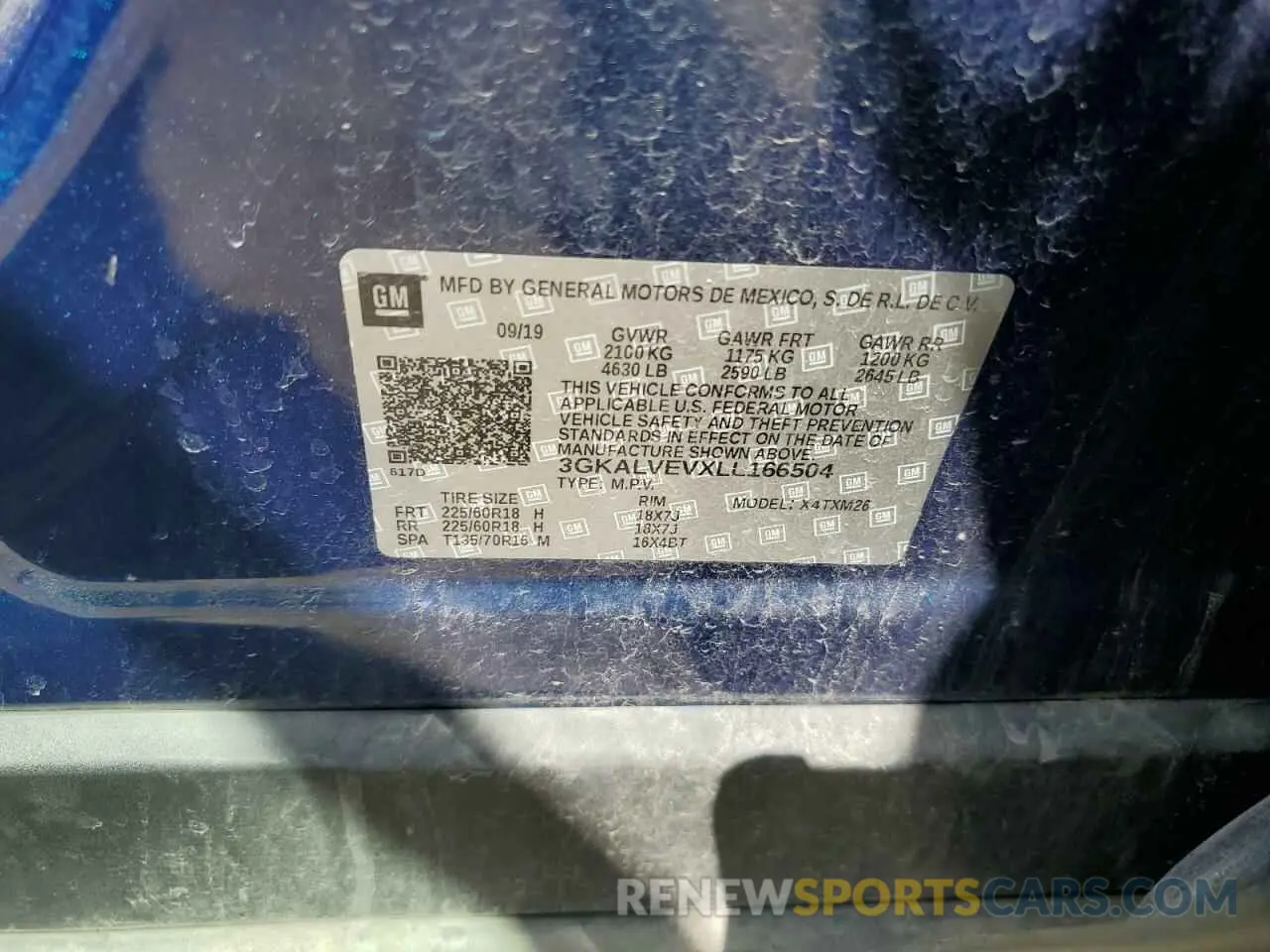 13 Photograph of a damaged car 3GKALVEVXLL166504 GMC TERRAIN 2020