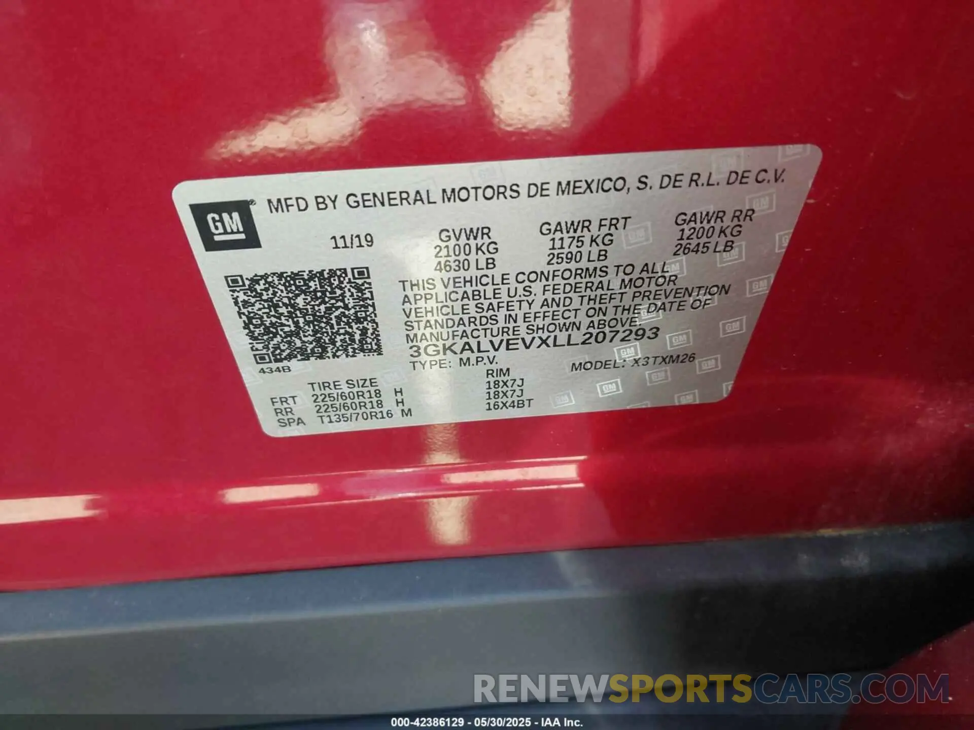 9 Фотография поврежденного автомобиля 3GKALVEVXLL207293 GMC TERRAIN 2020